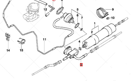 NEW BMW Z8 E52 PRESSURE REGULATOR HOUSING 13531406954 ORIGINAL