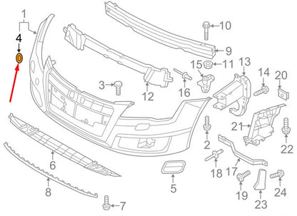 NEW AUDI A7 4G FRONT BUMPER TOW HOOK EYE COVER 4G8807241AGRU 2013