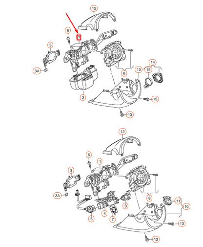 new audi a3 8v steering column combi switch 8v0953502c original
