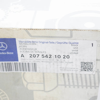NEW MERCEDES-BENZ E COUPE C207 HIGH TONE HORN SIGNAL A2075421020 ORIGINAL