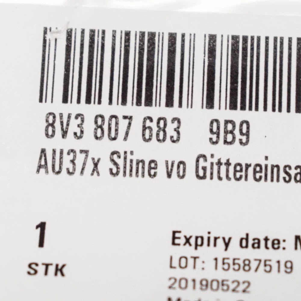 NEW AUDI A3 8V FRONT BUMPER LEFT SIDE SMALL GRILLE 8V38076839B9 ORIGINAL