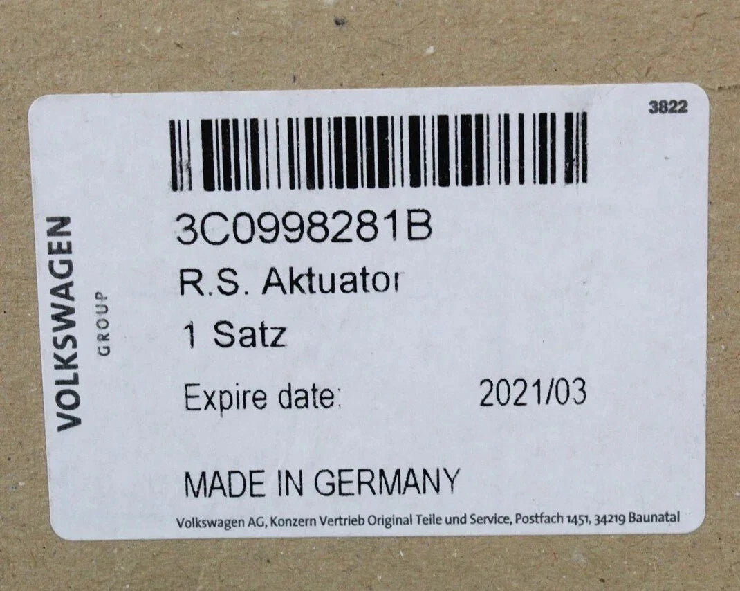 NEW VOLKSWAGEN PASSAT B6 SERVOMOTOR 3C0998281B 2006 ORIGINAL