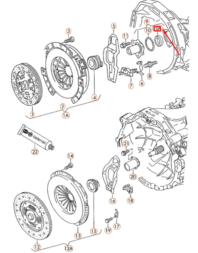 NEW AUDI A4 B7 MANUAL TRANSMISSION RADIAL SHAFT SEAL 012311113B ORIGINAL