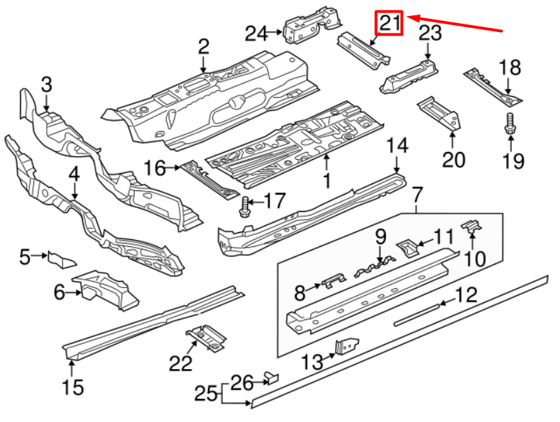 new vw atlas ca1 front right seat upper frame mounting base 3qf803234a original