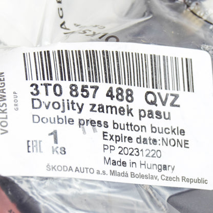 new skoda superb mk2 3t rear seat belt buckle 3t0857488qvz original