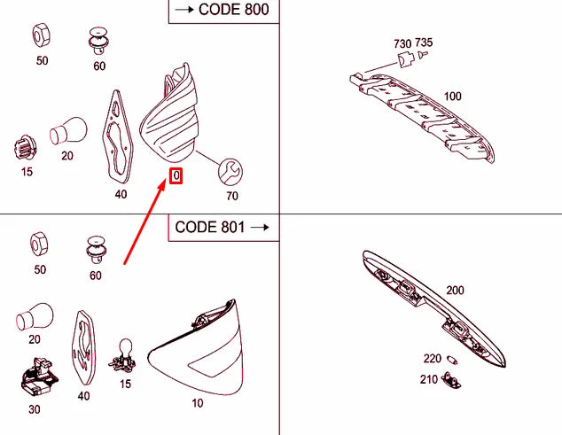 NEW MERCEDES-BENZ R W251 REAR LEFT TAIL LIGHT A2518201564 ORIGINAL