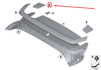 NEW BMW Z4 ROADSTER E89 RIGHT LINKAGE OUTLET FLAP 54377220792 7220792 ORIGINAL