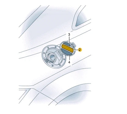 NEW AUDI TT ROADSTER FV 8S FUEL FILLER NECK STICKER 8V5010508H