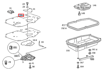 NEW MERCEDES-BENZ SL R129 OIL PAN GASKET A1262771480 ORIGINAL