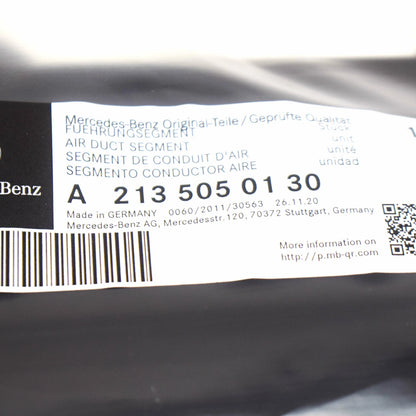 NEW MERCEDES-BENZ E-CLASS W213 RADIATOR AIR DUCT SEGMENT A2135050130 ORIGINAL