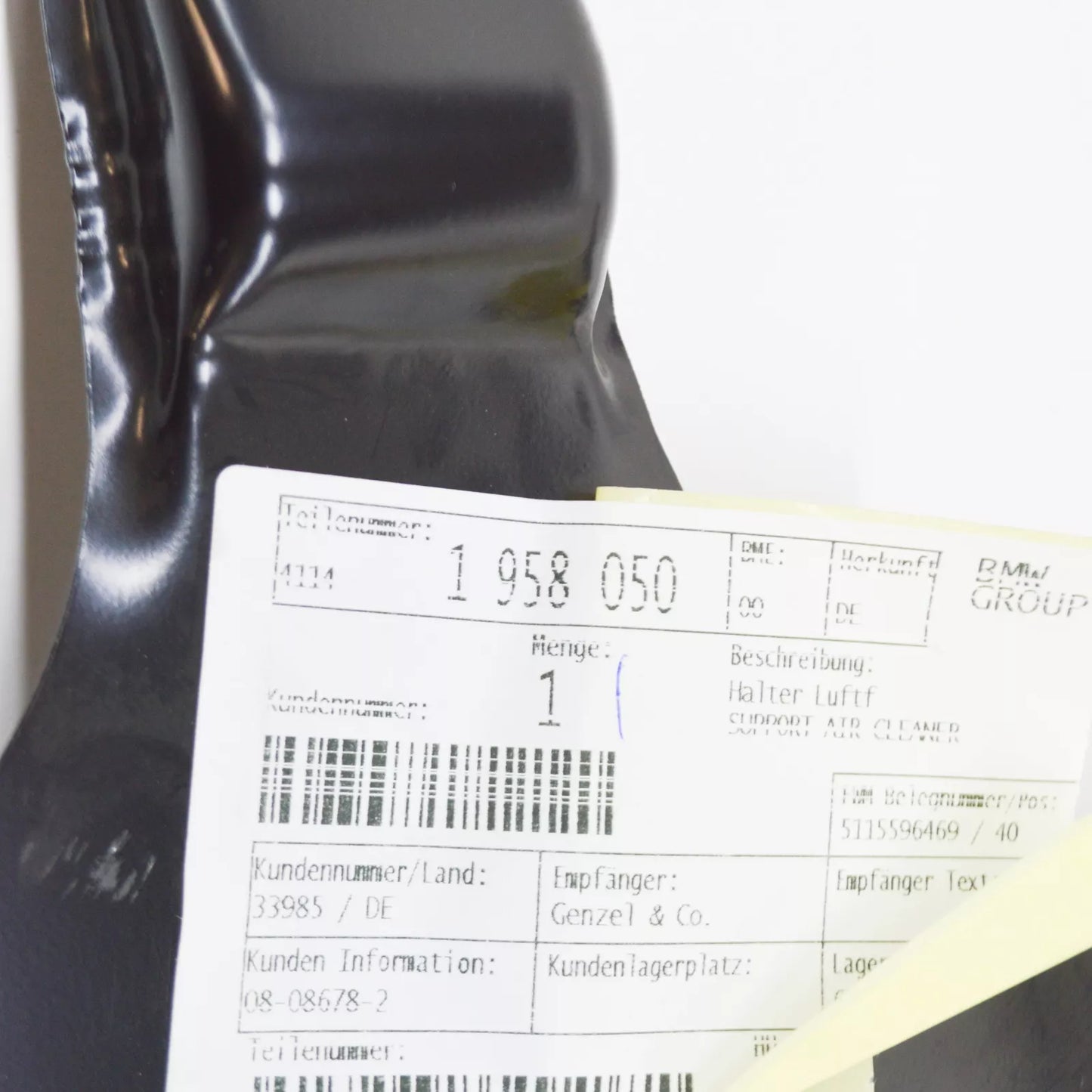 NEW BMW 7 E32 SEDAN AIR FILTER SUPPORT 41141958050 1958050 ORIGINAL