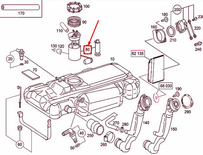 NEW MERCEDES-BENZ SPRINTER 903 FUEL DELIVERY MODULE A9014700194 ORIGINAL