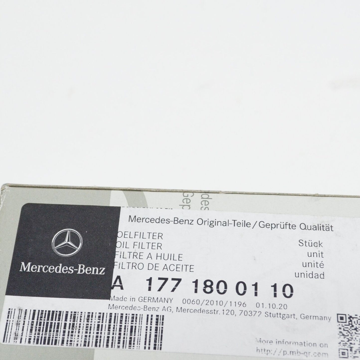 NEW MERCEDES-BENZ E W213 OIL FILTER A1771800110 ORIGINAL