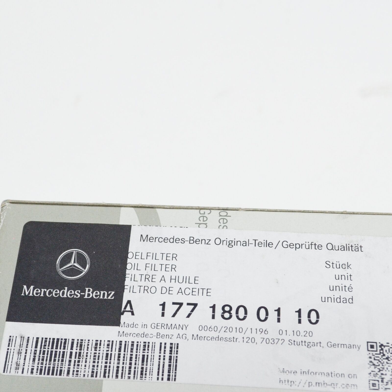 NEW MERCEDES-BENZ E W213 OIL FILTER A1771800110 ORIGINAL