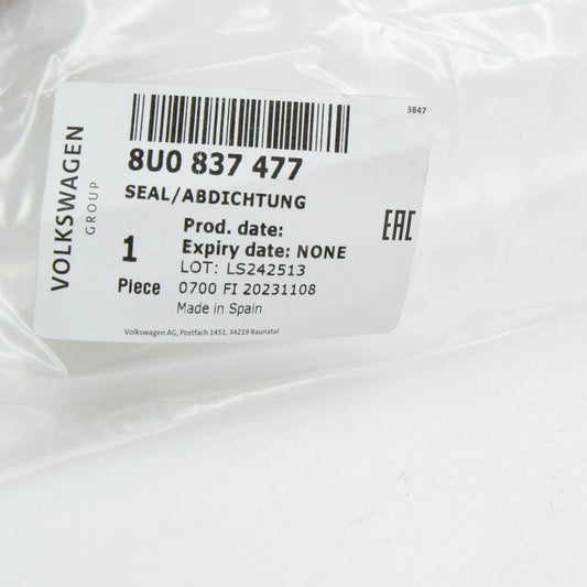 NEW AUDI Q3 8U FRONT LEFT OUTER DOOR WINDOW APERTURE SEAL 8U0837477 ORIGINAL