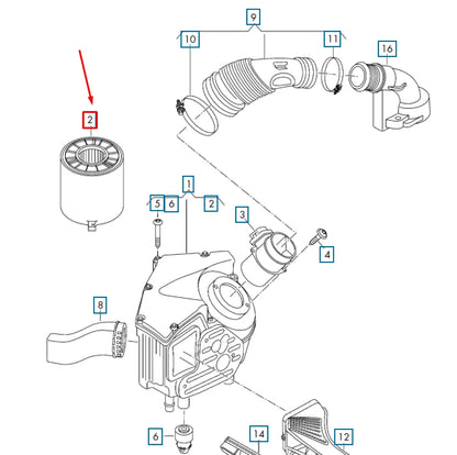 NEW AUDI A4 B9 AIR FILTER ELEMENT 8W0133843C