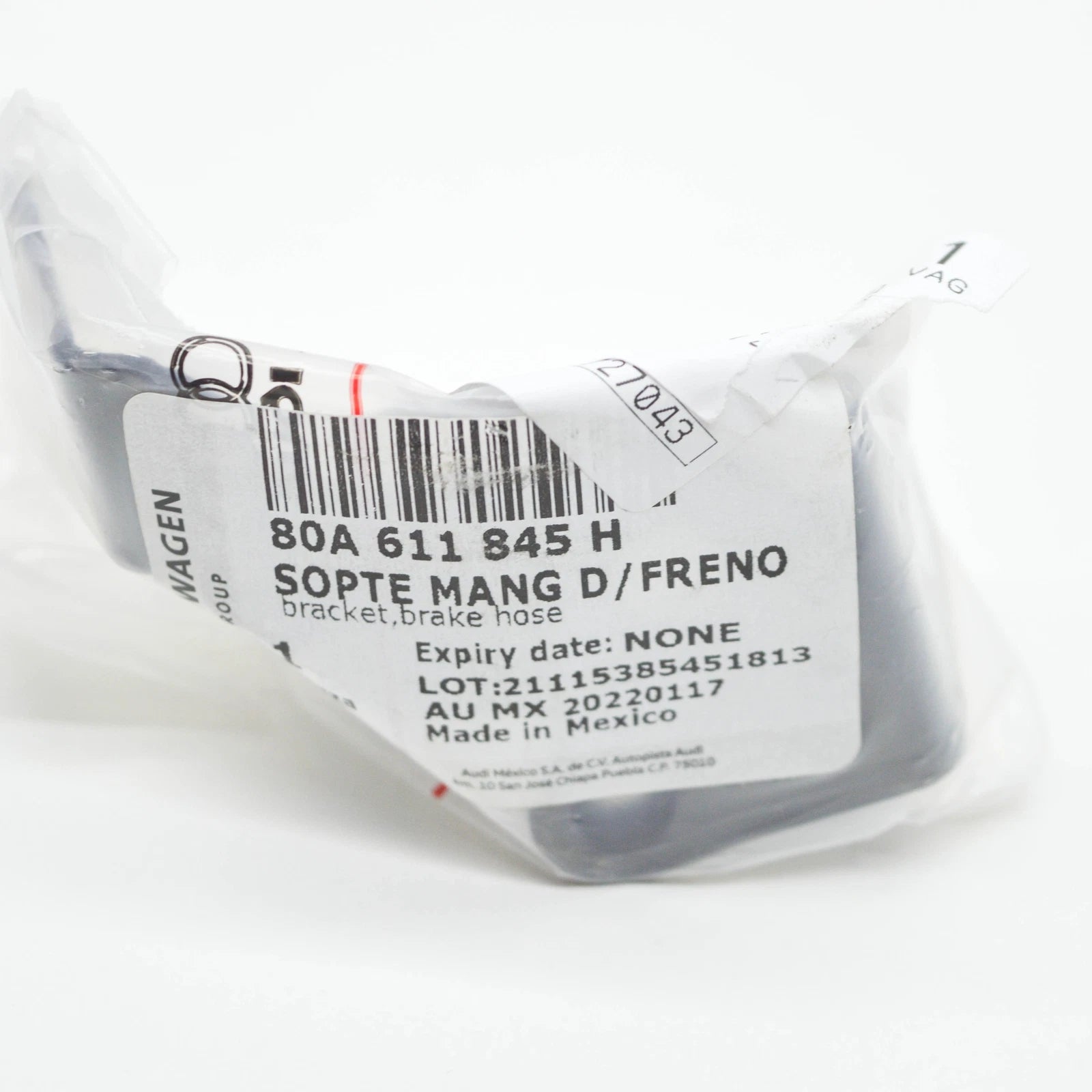 NEW AUDI Q5 FY 80A REAR LEFT BRAKE HOSE BRACKET HOLDER 80A611845H ORIGINAL