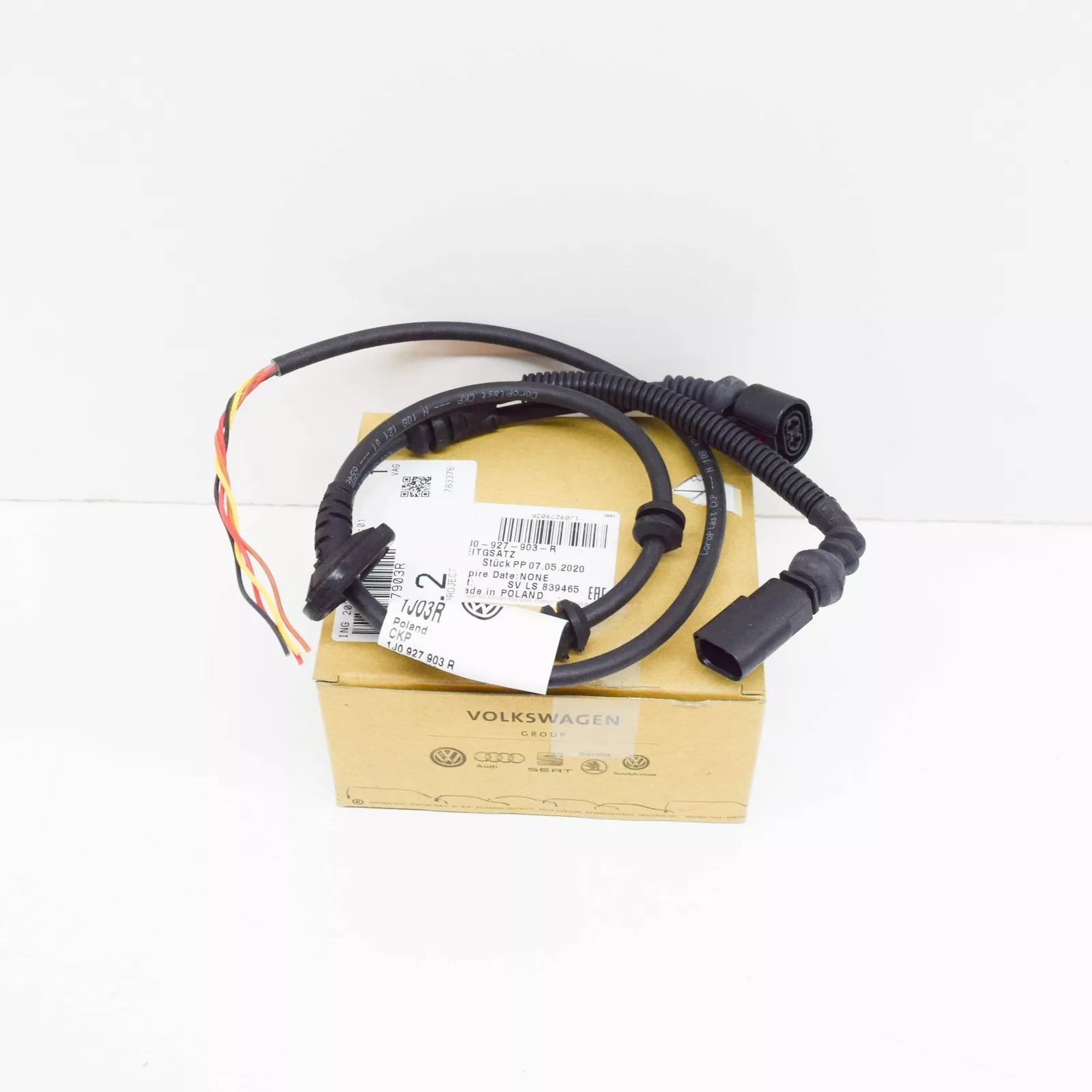 NEW AUDI A3 2003 FRONT LEFT SPEED SENSOR WIRING HARNESS 1J0927903R