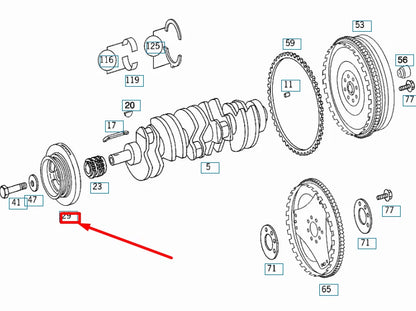NEW MERCEDES-BENZ SPRINTER W903 CRANKSHAFT DAMPER A6470300103 ORIGINAL