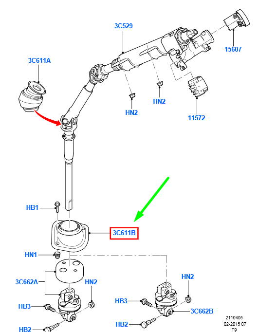 new ford transit mk3 steering gear boot rhd yc15-3e735-ac 1494914 original