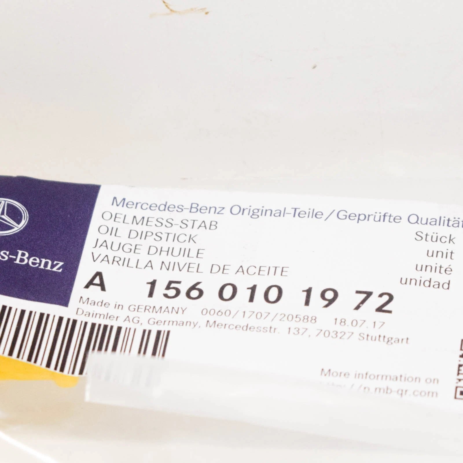 NEW MB GLA-CLASS X156 AMG OIL DIP STICK 2.0 PETROL A1560101972 ORIGINAL