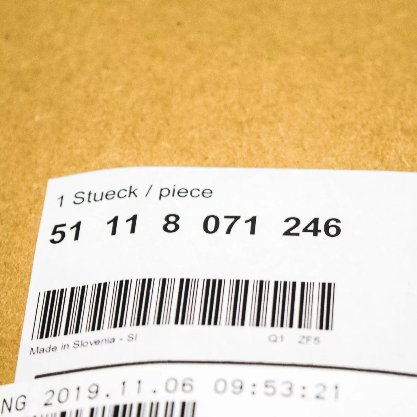 NEW BMW 2 COUPE F22 FRONT BUMPER RIGHT M FOG LIGHT GRILLE 51118071246 ORIGINAL