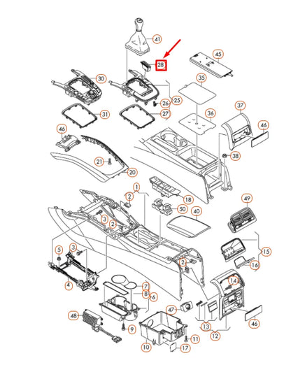 NEW AUDI A4 B8 CENTRE CONSOLE COIN HOLDER INSERT LHD 8K1858323V10 ORIGINAL