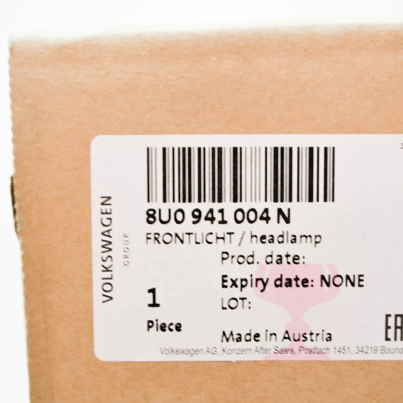 NEW AUDI Q3 8U FRONT RIGHT HEADLIGHT RHD 8U0941004N ORIGINAL