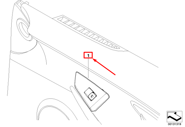 new bmw 6 e63 front left door window lifter switch rhd 61318029900 original