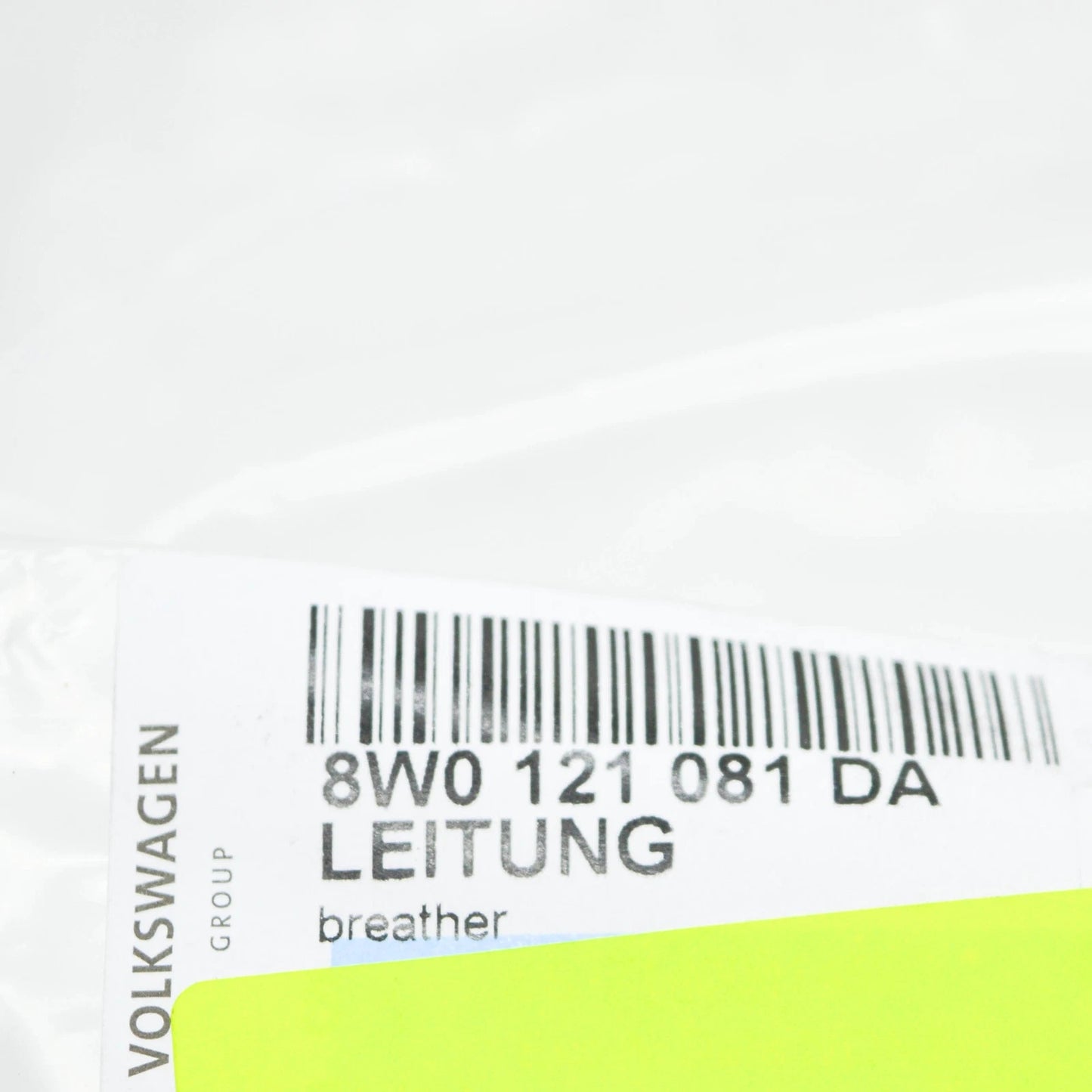 NEW AUDI A4 AVANT B9 ENGINE OWERFLOW COOLANT BREATHER LINE 8W0121081DA ORIGINAL