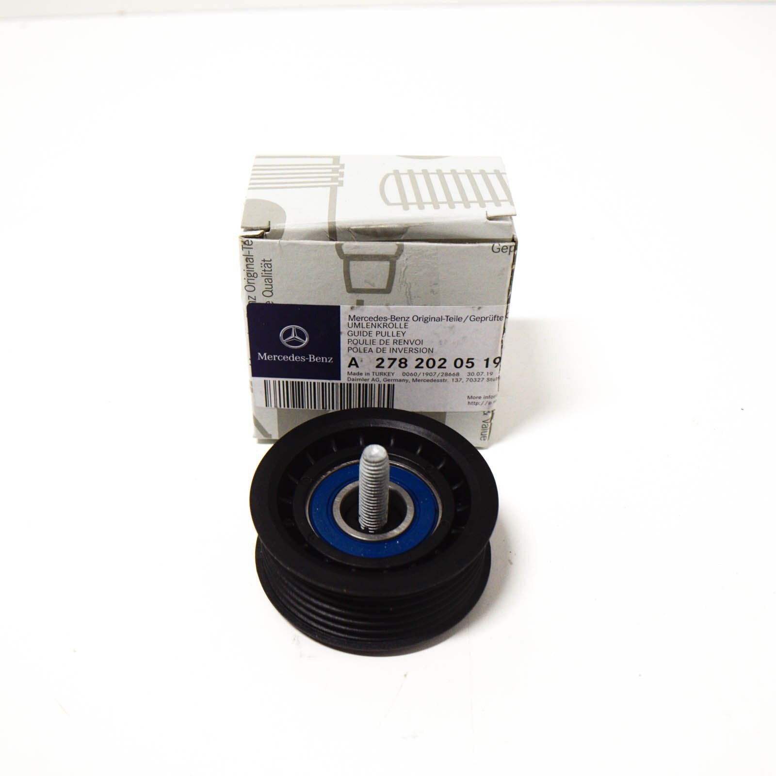 NEW MERCEDES BENZ ML W166 V RIBBED BELT GUIDE PULLEY A2782020519 ORIGINAL