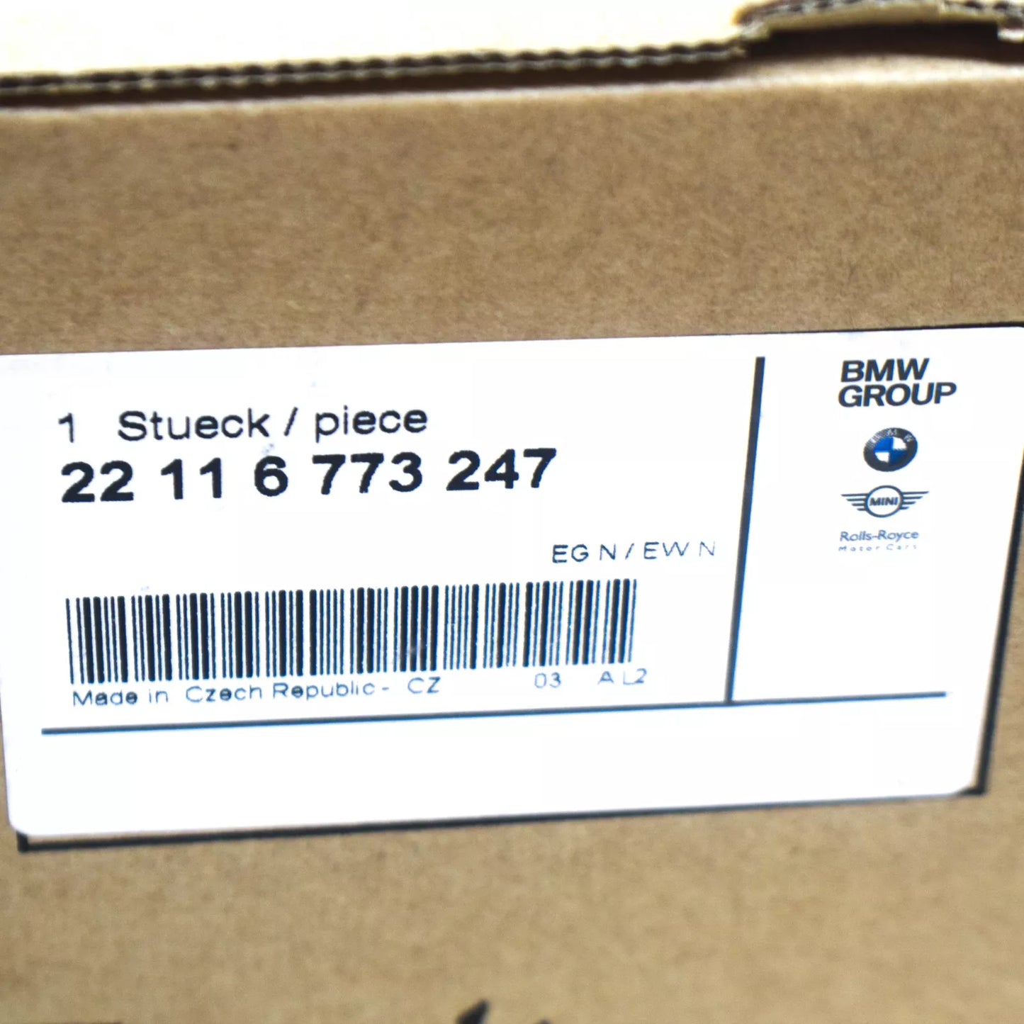 NEW BMW 3 E90 LEFT ENGINE MOUNT 22116773247 6773247 ORIGINAL