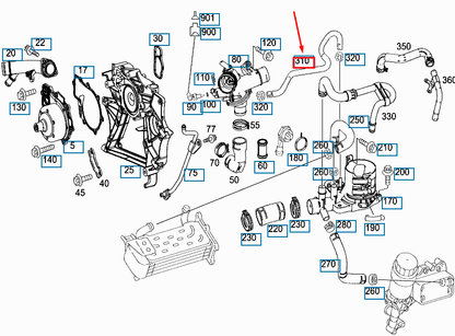 NEW MERCEDES-BENZ SPRINTER 906 VENT LINE A6512000358 ORIGINAL