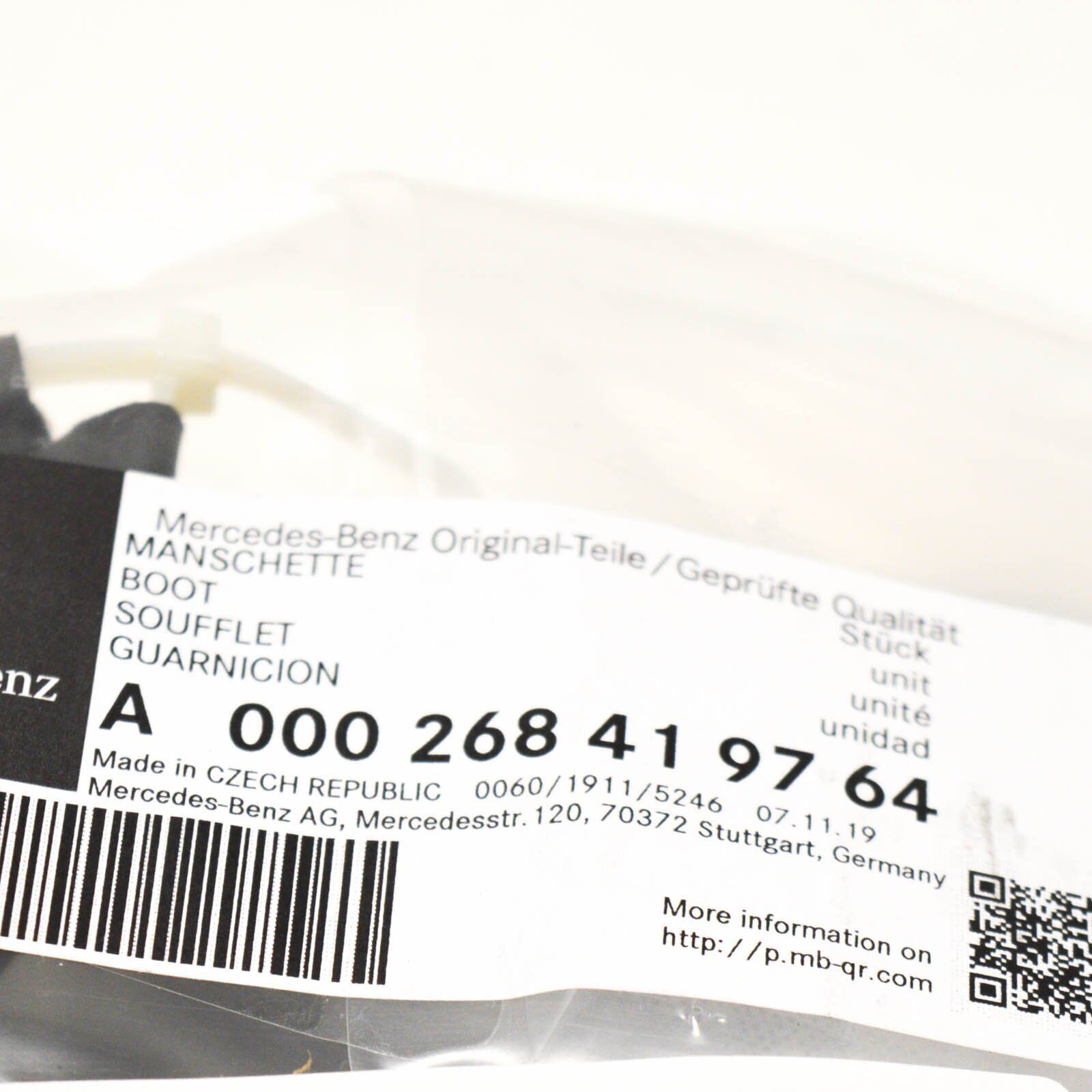 NEW MERCEDES BENZ SPRINTER 903 GEAR LEVER BOOT GAITER A000268419764 ORIGINAL