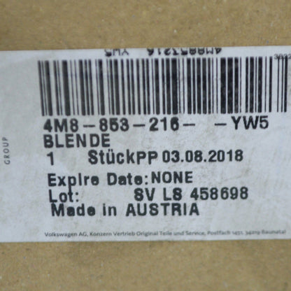 NEW AUDI Q8 REAR RIGHT D-PILLAR TRIM 4M8853216YW5