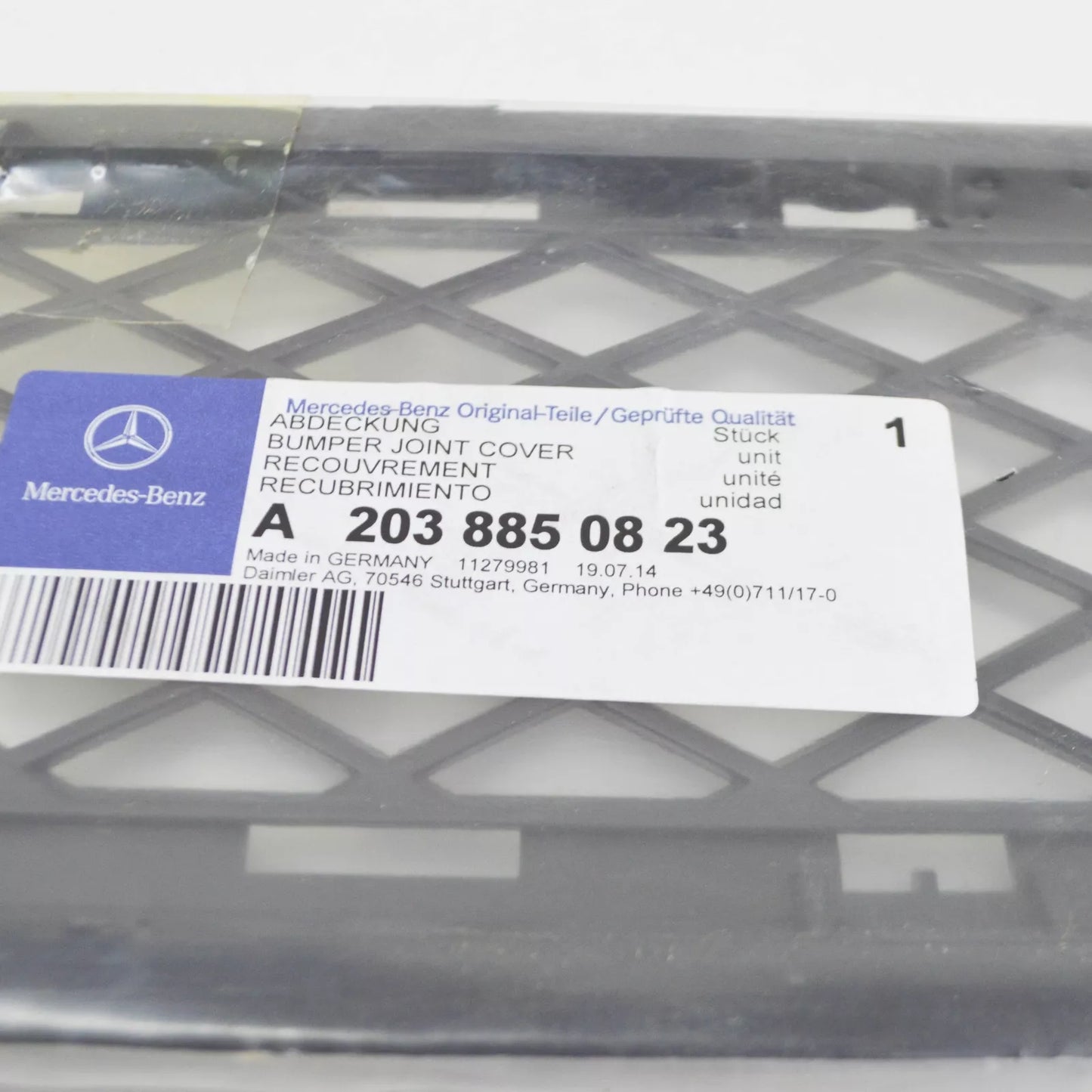 NEW MERCEDES-BENZ C-CLASS W203 FRONT BUMPER LOWER GRILLE A2038850823 ORIGINAL