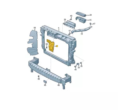 NEW VOLKSWAGEN SHARAN 7N RADIATOR LOCK CARRIER SUPPORT 7N0805567B