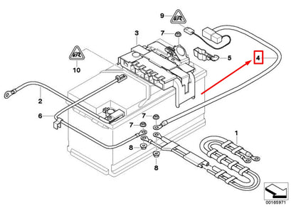 NEW BMW Z4 ROADSTER E89 POSITIVE BATTERY CABLE 61129165850 9165850 ORIGINAL