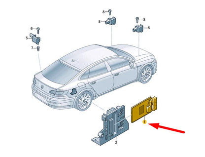 NEW VW ARTEON 3H7 ELECTRONIC REGULATED DAMPING CONTROL UNIT 5Q0907376C ORIGINAL