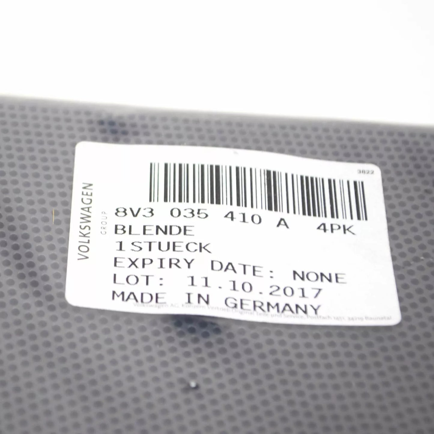 NEW AUDI A3 8V FRONT RIGHT DOOR LOUDSPEAKER TRIM 8V3035410A4PK ORIGINAL