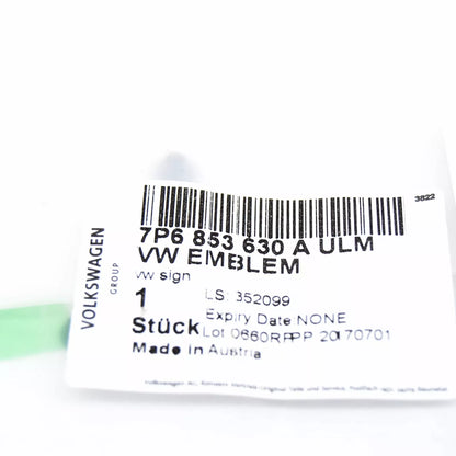 NEW VOLKSWAGEN TOUAREG 7P REAR TRUNK BOOT LID EMBLEM BADGE 7P6853630AULM