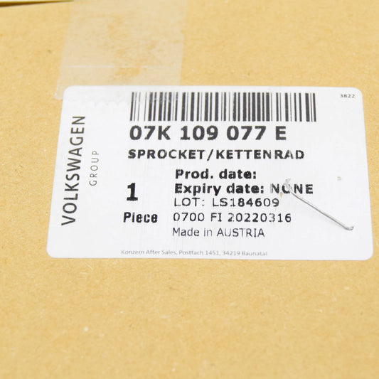 NEW VW BEETLE 5C ENGINE TIMING SPROCKET 07K109077E ORIGINAL