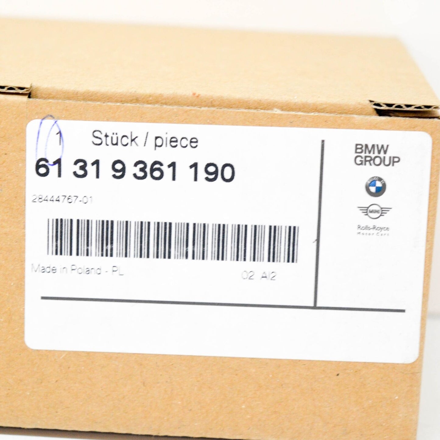 new bmw 5 f07 operating unit supplem seat functions 61319361190 original