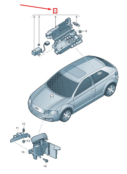NEW AUDI A3 SPORTBACK 8P FUSE BOX 8P0937548A ORIGINAL