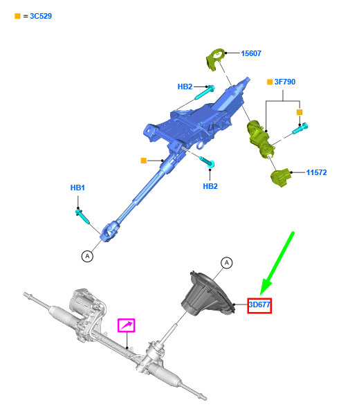 new ford mondeo mk5 steering column seal gaiter lhd 5257274 original