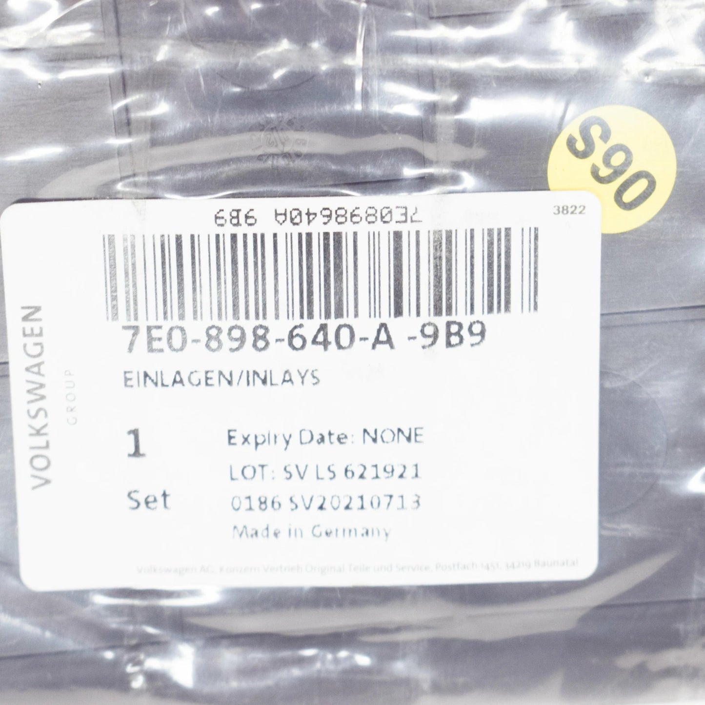 NEW VW TRANSPORTER T5 DASHBOARD CENTRE UPPER INLAY SET 7E0898640A9B9