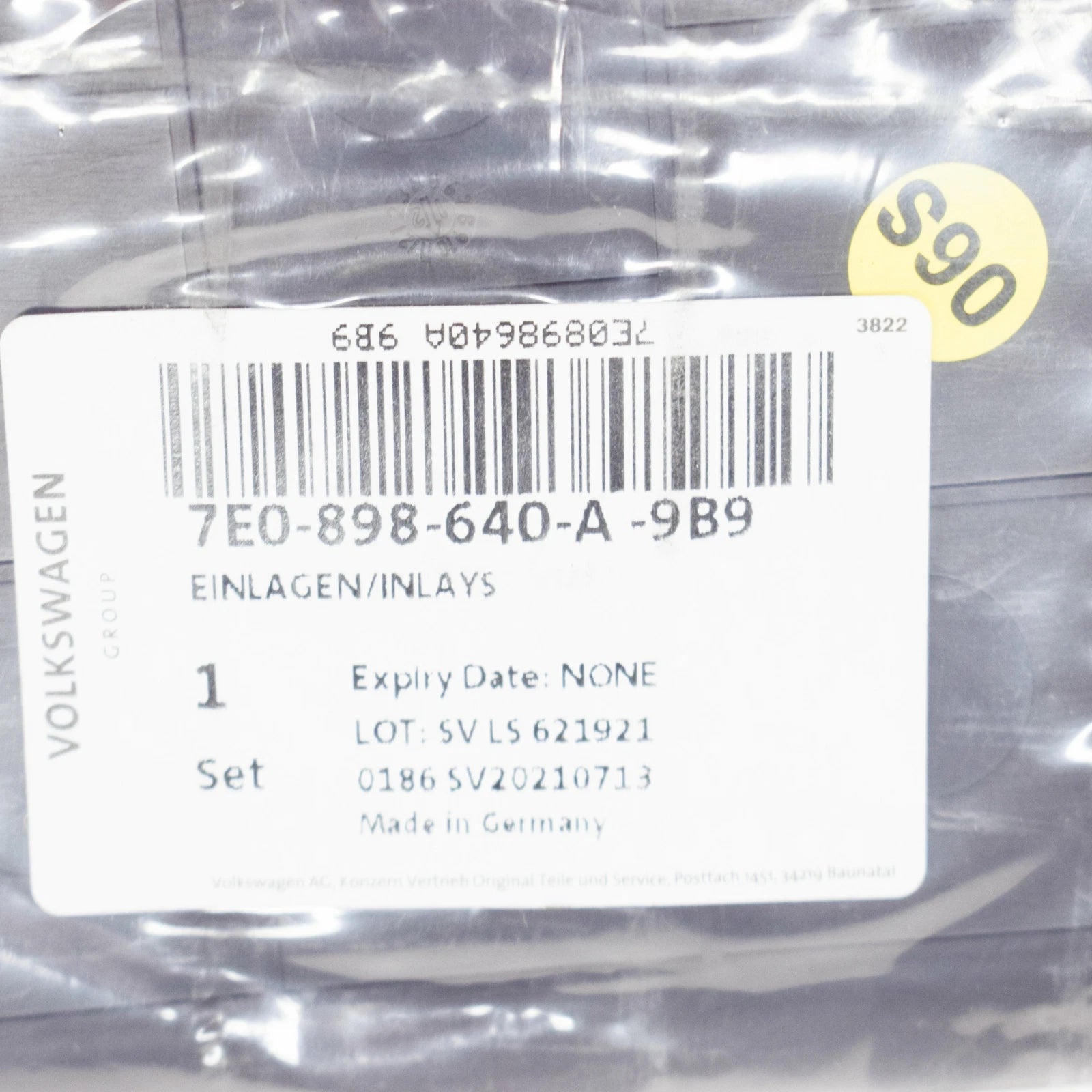 NEW VW TRANSPORTER T5 DASHBOARD CENTRE UPPER INLAY SET 7E0898640A9B9