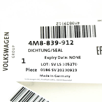 NEW AUDI Q8 4MN REAR RIGHT DOOR SEAL RUBBER 4M8839912 ORIGINAL