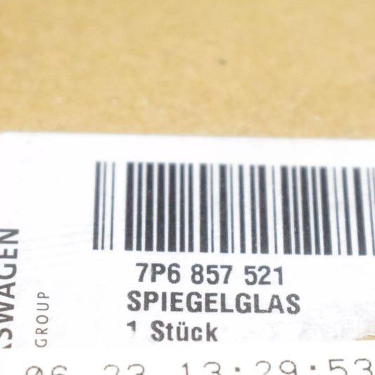 NEW VOLKSWAGEN TOUAREG 7P FRONT LEFT DOOR MIRROR GLASS 7P6857521C ORIGINAL