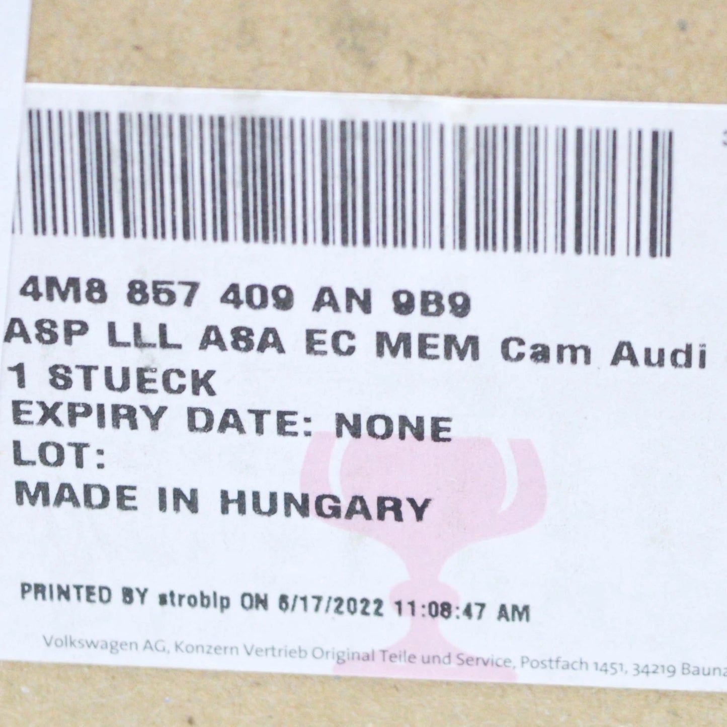 NEW AUDI Q8 RSQ8 LEFT SIDE WING MIRROR MOUNTING LHD 4M8857409AN9B9 ORIGINAL